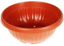 Puķu pods, plastmasa, Ø 35 cm, brūna krās.