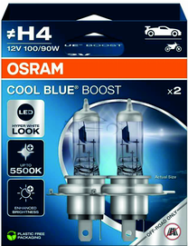 Automobilio lemputė Osram H4, halogeninė, mėlyna sp., 12 V