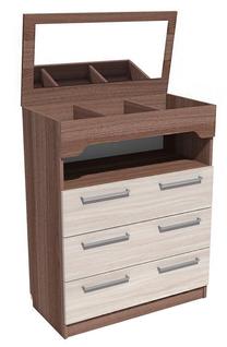 Komoda Silva Furniture, ruda sp./smėlio sp., 101.4 cm x 42 cm x 80.2 cm