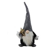 Kalėdinė dekoracija CK614-L20107, 23 cm, balta sp./pilka sp.