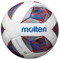 Futbolo kamuolys Molten F5A3600-R PU, 5 dydis, mėlyna sp./balta sp./raudona sp.