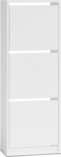 Batų spintelė Betsi B3, balta sp., 49 cm x 28 cm x 136 cm