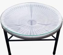 Lauko stalas Patio Arthur, antracito sp./pilka sp., 50 cm x 50 cm x 37 cm