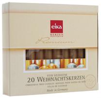 Žvakių rinkinys Eika Christmas Tree Candles, 1.5 h, 20 vnt., aukso sp.
