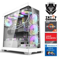 Стационарный компьютер Intop RM90942WH AMD Ryzen 5 9600X, DDR5 16 GB, SSD+HDD 1 TB 2 TB, AMD Radeon RX 9060 XT 16 GB GDDR6, Windows 11 Home