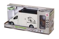 Автомобиль с фигурой City Service Animal Transporter 600967, коричневый цв./белый цв.