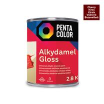 Emaliniai dažai, universalūs Pentacolor Alkydamel, blizgus, 2.8 kg, vyšnios sp.
