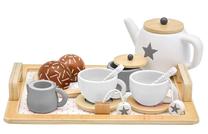 Игрушечный чайный сервиз Tea Service, коричневый цв./белый цв./серый цв.