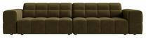 Sofa Cosmopolitan Design Chicago Velvet Bluvel 77, žalia sp., 102 x 252 cm x 78 cm