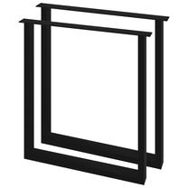 Kojelė VLX O Frame, juoda sp., 6 cm x 70 cm, 2 vnt.