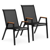 Lauko kėdžių rinkinys MultiGarden SC-092W-2-1, juoda sp., 72 cm x 55 cm x 92 cm, 2 vnt.