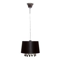 Valgusti rippuv Searchlight CL7026BKCW, E27, 1 x 60 W, must v. / hõbe v.