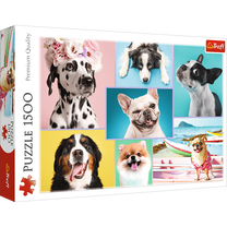 Dėlionė Trefl Sweet Dogs 26186, 85 cm x 58 cm, 1500 vnt., įvairių spalvų