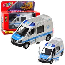 Žaislinė policijos mašina Lean Toys City Recsuers, 1:32, sidabro sp.