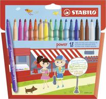 Flomasteriai Stabilo, vienpusiai, 18 vnt.