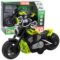 Žaislinis motociklas Lean Toys Multifunction Moto, žalia sp.
