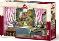 Dėlionė Art Puzzle The Chateau In My Window 453164, 60 cm x 85 cm, 1500 vnt., įvairių spalvų