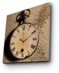 Laikrodis - paveikslas Wallity Canvas 4545CS-1, ruda sp./smėlio sp., 45 cm x 45 cm