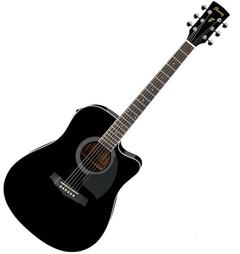 Elektro-akustinė gitara Ibanez PF15ECEBK, juoda sp.