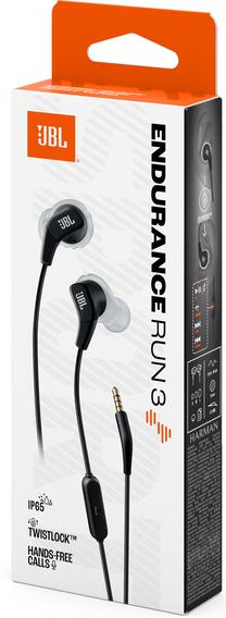 Laidinės ausinės JBL Endurance Run 3 JBLENDURRUN3BLKG, juoda sp.