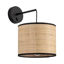 Valgusti seinale TK Lighting Liberia, E27, 1 x 15 W, pruun v. / must v.