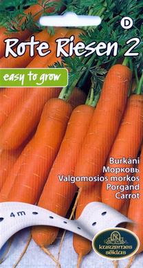 Семена Kurzemes sēklas, морковь Rote Riesen 2, 4 г