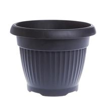 Gėlių vazonas Prosperplast Terra Nova DCE30, plastikinis, Ø 30 cm, antracito sp.