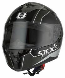 Motociklininko šalmas Speed Race II, XL (61-62 cm), juoda sp.