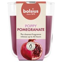 Žvakė, aromatinė Bolsius Poppy Pomegranate, 45 h, raudona sp./rožinė sp.