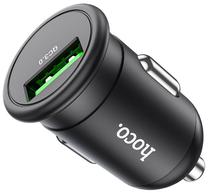 Automobilinis įkroviklis Hoco Z43 USB QC3.0, USB, juoda sp., 18 W