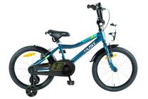 Vaikiškas dviratukas su papildomais ratukais, vaikų Gust Raser 8221, žalia sp., 18"