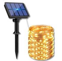 Spuldzīšu virtene ar saules bateriju Garden Line Light Chain, IP44, melna krās./nerūsējoša tērauda krās.