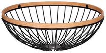 Korv 4Living Laura 10144172, puit/metall, 26 cm x 26 cm, pruun v./must v.
