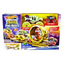 Autotrase Mattel Hot Wheels Monster Trucks Power Smashers Charge & Chase Challenge, daudzkrāsaina