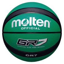 Баскетбольный мяч Molten BGR7-GK, 7 размер, черный цв./зеленый цв.