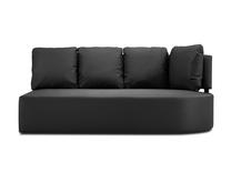 Lauko sofa Calme Jardin Barts CAL_3SOL_102_F1_BARTS1, juoda sp., 102 cm x 190 cm x 85 cm