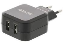 Telefono įkroviklis Sweex, USB/AC/DC, juoda sp.