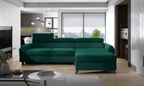 Kampinė sofa Mariall Monolith 37, žalia sp., dešininė, 190 x 300 cm x 98 cm