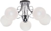 Светильник потолочный Candellux Lighting Fanta 35-62185, E27, 5 x 40 Вт, белый цв. / серебристый цв.