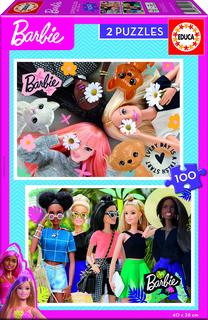 Dėlionė 2in1 Educa Barbie 19300, 28 cm x 40 cm, 200 vnt., įvairių spalvų