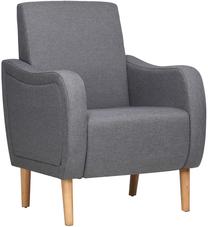 Krėslas VLX Armchair 243895, pilka sp., 69 cm x 68.5 cm x 93.5 cm