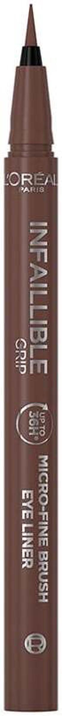 Acu laineris L’Oréal Paris Infaillible Grip 36H, 0.4 g, brūna krās. 02 smokey earth