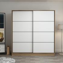Шкаф Kalune Design Kale 7160, белый цв./светло-коричневый цв., 52 см x 220 см x 210 см