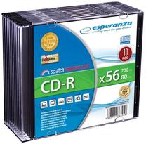 Įrašomas kompaktinis diskas Esperanza, 700 MB, 10vnt.