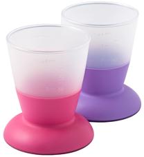 Vaikiškas puodelis BabyBjorn, plastikas, rožinė sp./violetinė sp.