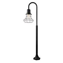Vabalt seisev välisvalgusti Domoletti EL-827PE2, 60W, E27, IP44, must v., 37.2 cm x 120 cm