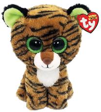 Mīkstā rotaļlieta TY Beanie Boos Tiger, brūna krās., 15 cm