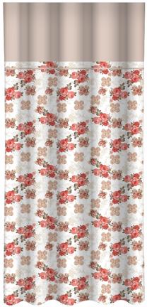 Nakts aizkari ZMH-520, balts krās./sarkana krās./bēša krās., 160 cm x 250 cm