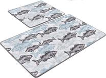 Vonios kilimėlių rinkinys Foutastic Aqua Fish 359CHL4365, įvairių spalvų, 100 cm x 60 cm