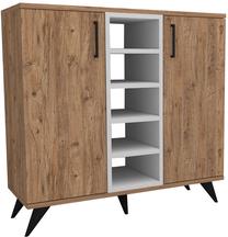 Spintelė Kalune Design Danilo 550ARN1666, ruda sp./balta sp., 35 cm x 90 cm x 87.5 cm